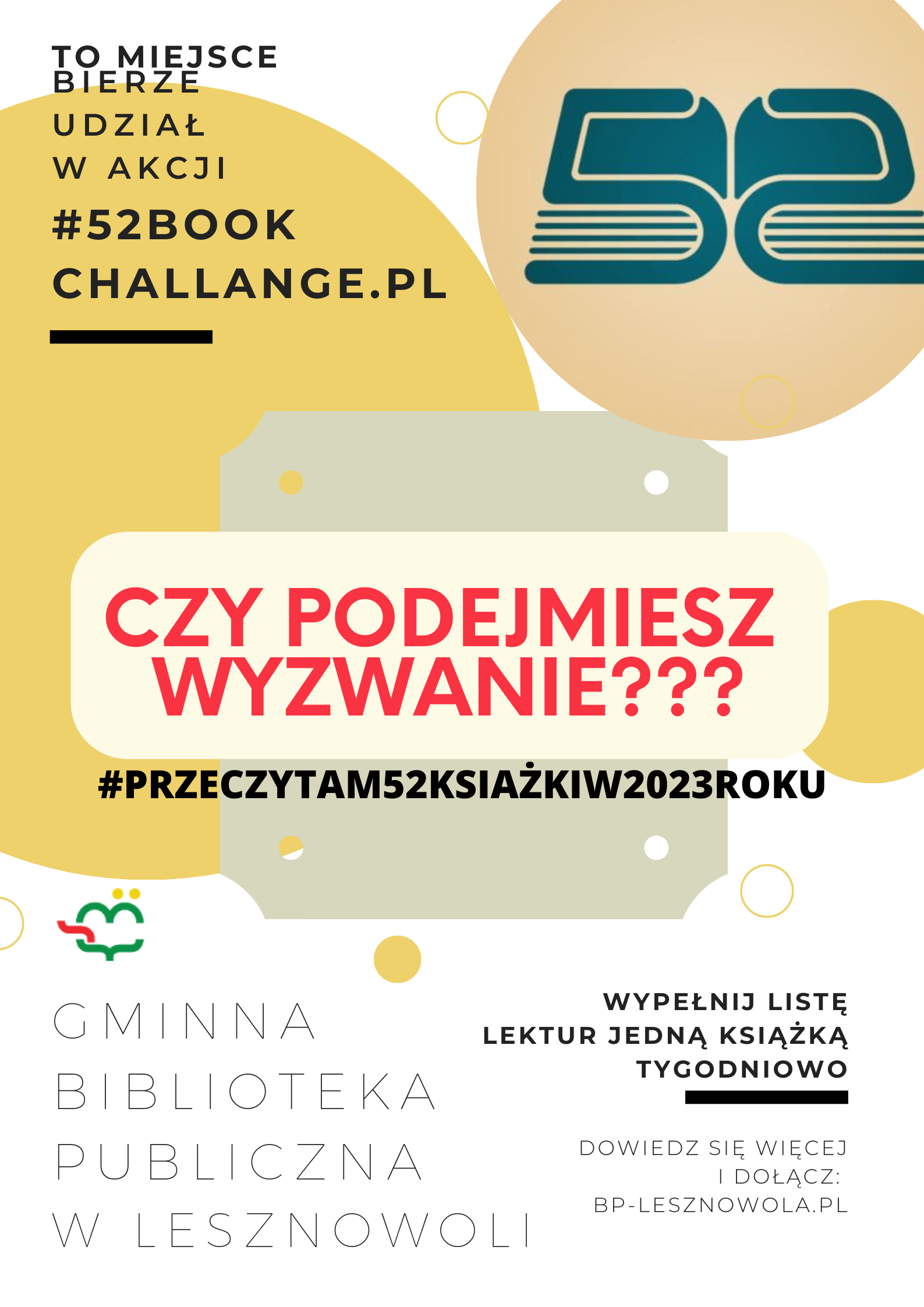 Podejmij wyzwanie #52bookchallange.pl