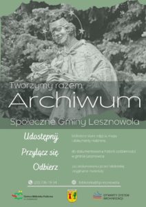 Read more about the article Twórz z Nami Otwarte Społeczne Archiwum Gminy Lesznowola