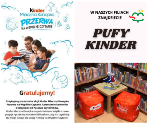 Read more about the article Nowe pufy w Naszych Czytelniach od Kinder