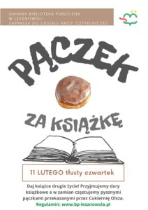 Read more about the article Pączek za książkę