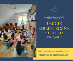 Read more about the article Lekcje biblioteczne kl. 0 A SP w Łazach