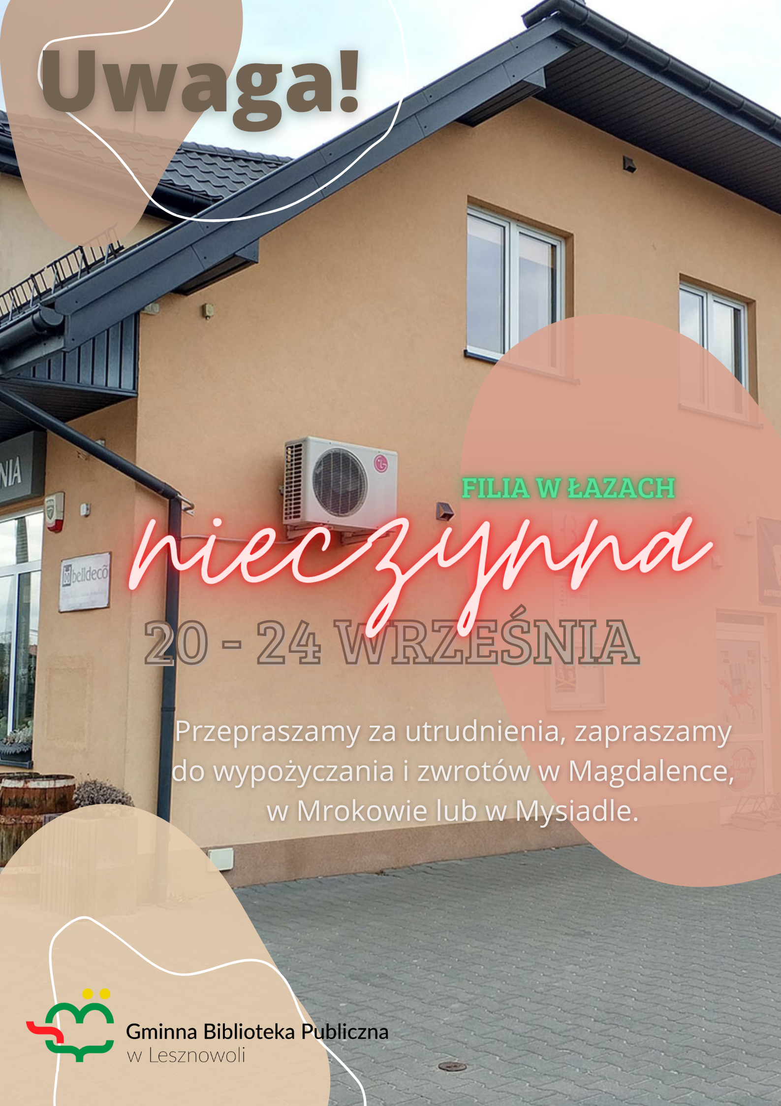 You are currently viewing 20-24 września filia w Łazach NIECZYNNA