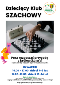 Read more about the article Dziecięcy Klub Szachowy w Magdalence