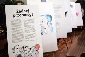 Read more about the article Wernisaż wystawy „Żadnej Przemocy”