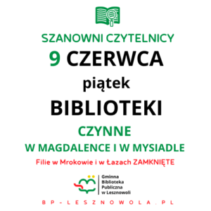 Read more about the article Sprawdź jak działają biblioteki w czerwcówkę