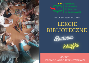 Read more about the article Lekcja biblioteczna dla gości z przedszkola „Fantazja” w Łazach