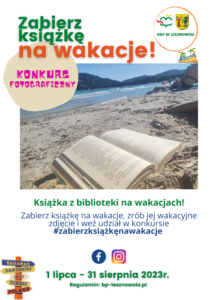 Read more about the article Konkurs fotograficzny „Wakacje z książką”