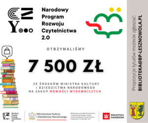 Read more about the article Dofinansowanie na zakup nowości wydawniczych