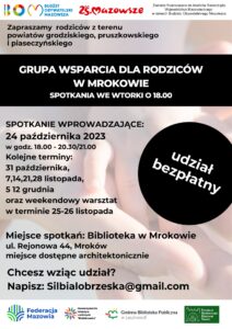 Read more about the article Rusza grupa wsparcia dla rodziców w Mrokowie