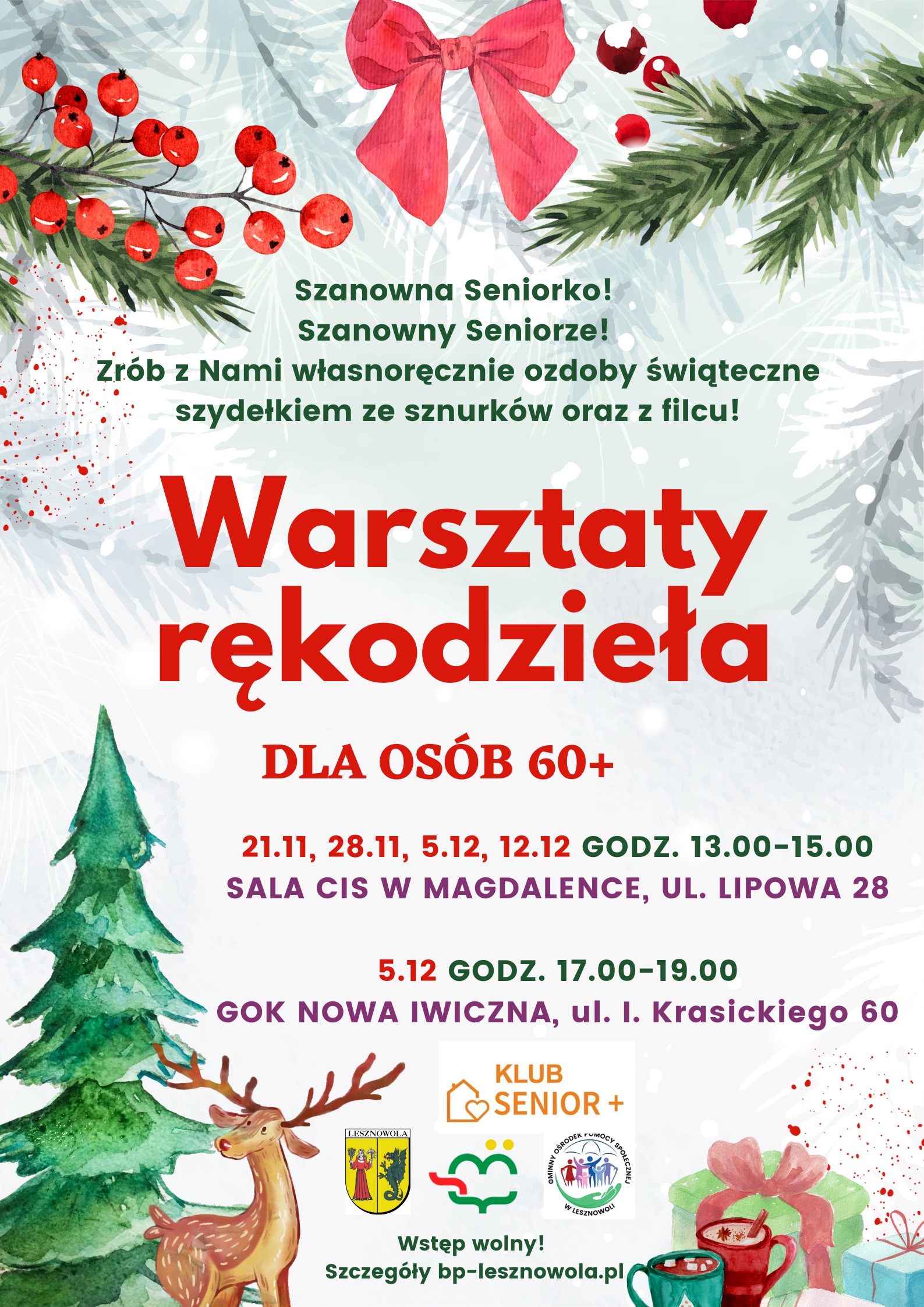 Read more about the article Warsztaty rękodzieła dla osób 60+