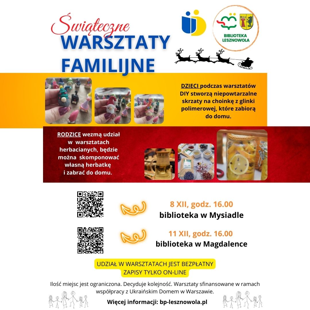 Read more about the article Familijne Warsztaty Świąteczne