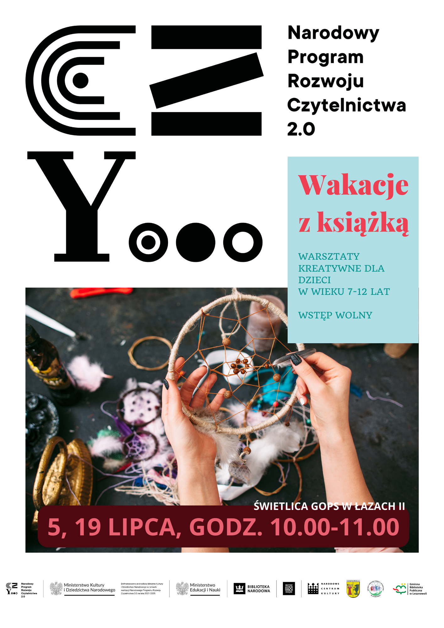 You are currently viewing BLISKO Wakacje z książką – warsztaty w świetlicy GOPS w Łazach II