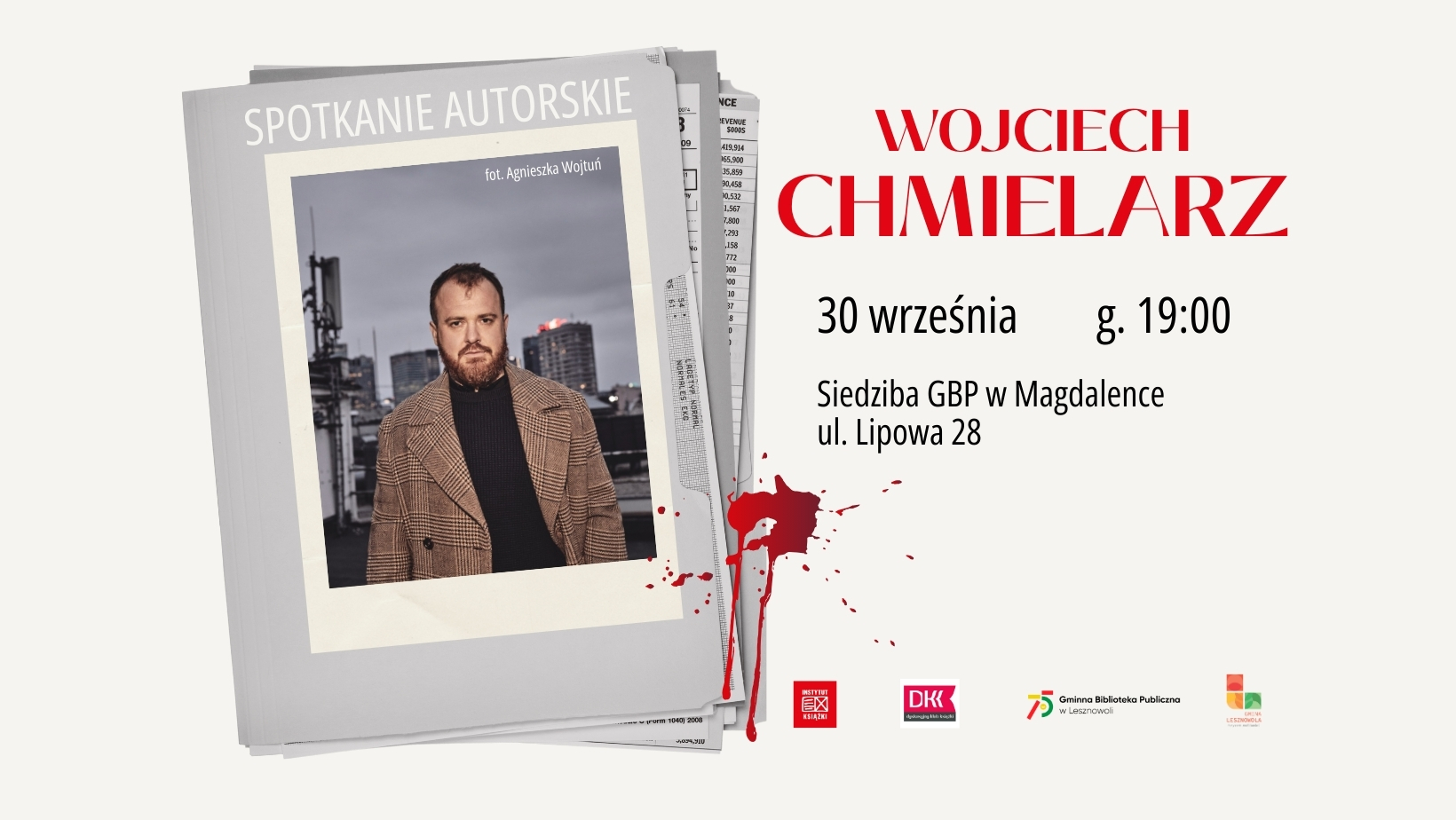Read more about the article Spotkanie autorskie z&nbsp;Wojciechem Chmielarzem