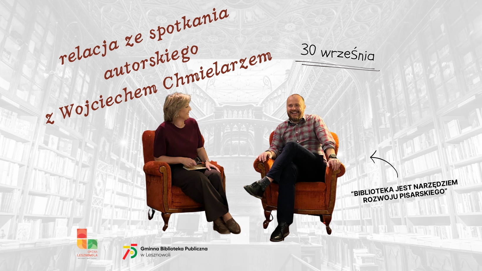 Read more about the article Relacja ze&nbsp;spotkania autorskiego z&nbsp;Wojciechem Chmielarzem