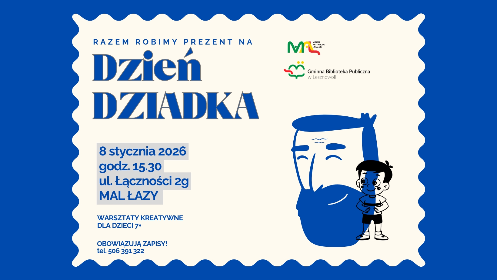 Read more about the article Robimy prezent na&nbsp;Dzień Dziadka w&nbsp;MAL Łazy